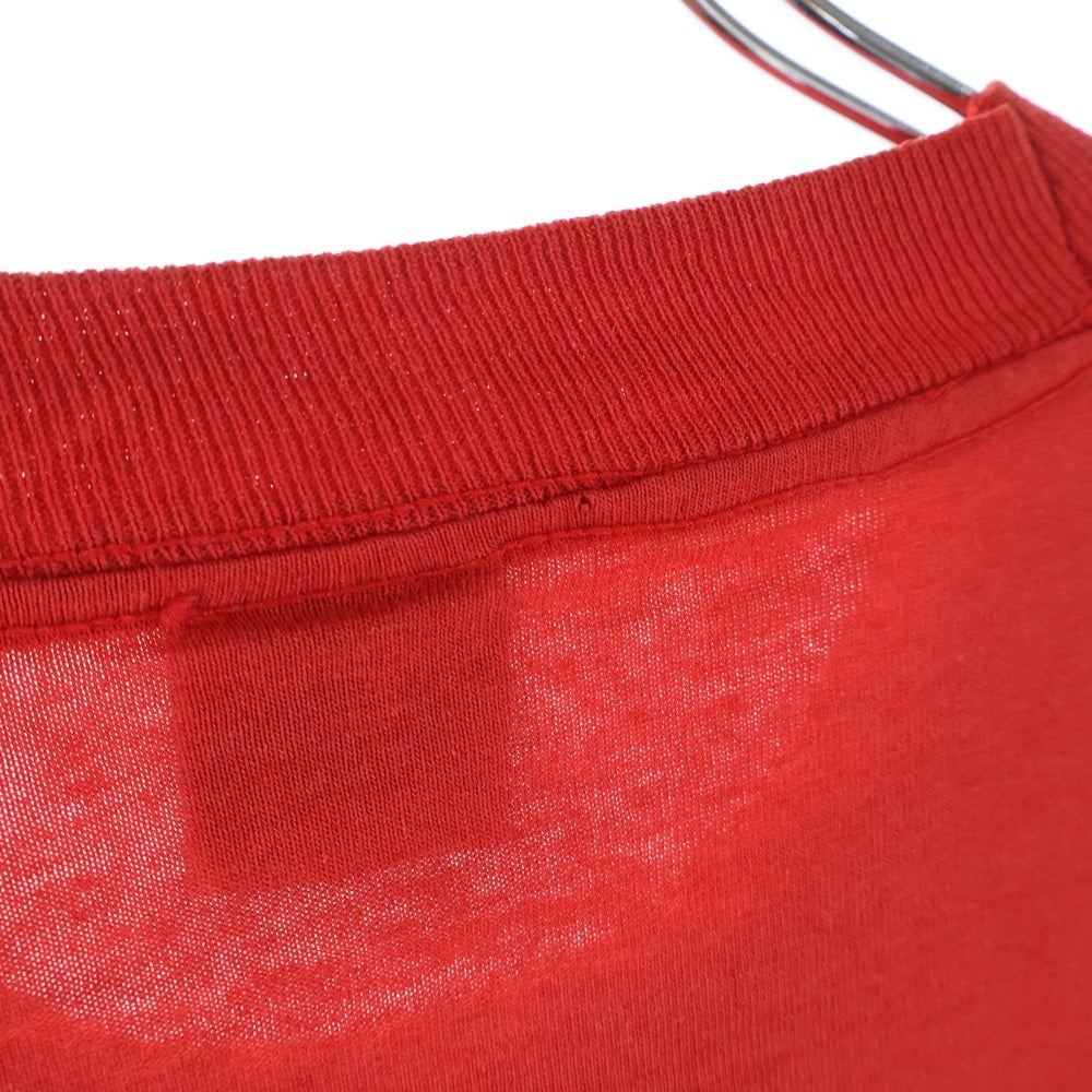 VINTAGE(ヴィンテージ) 80s ALL ALLROY SEZ オール フロント プリント Tシャツ 半袖カットソー レッド