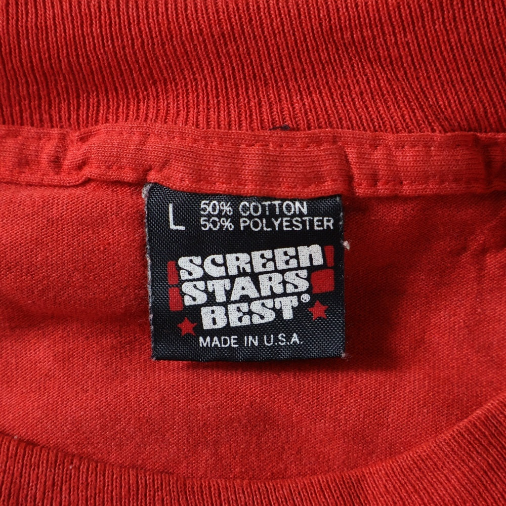 VINTAGE(ヴィンテージ) 80s ALL ALLROY SEZ オール フロント プリント Tシャツ 半袖カットソー レッド