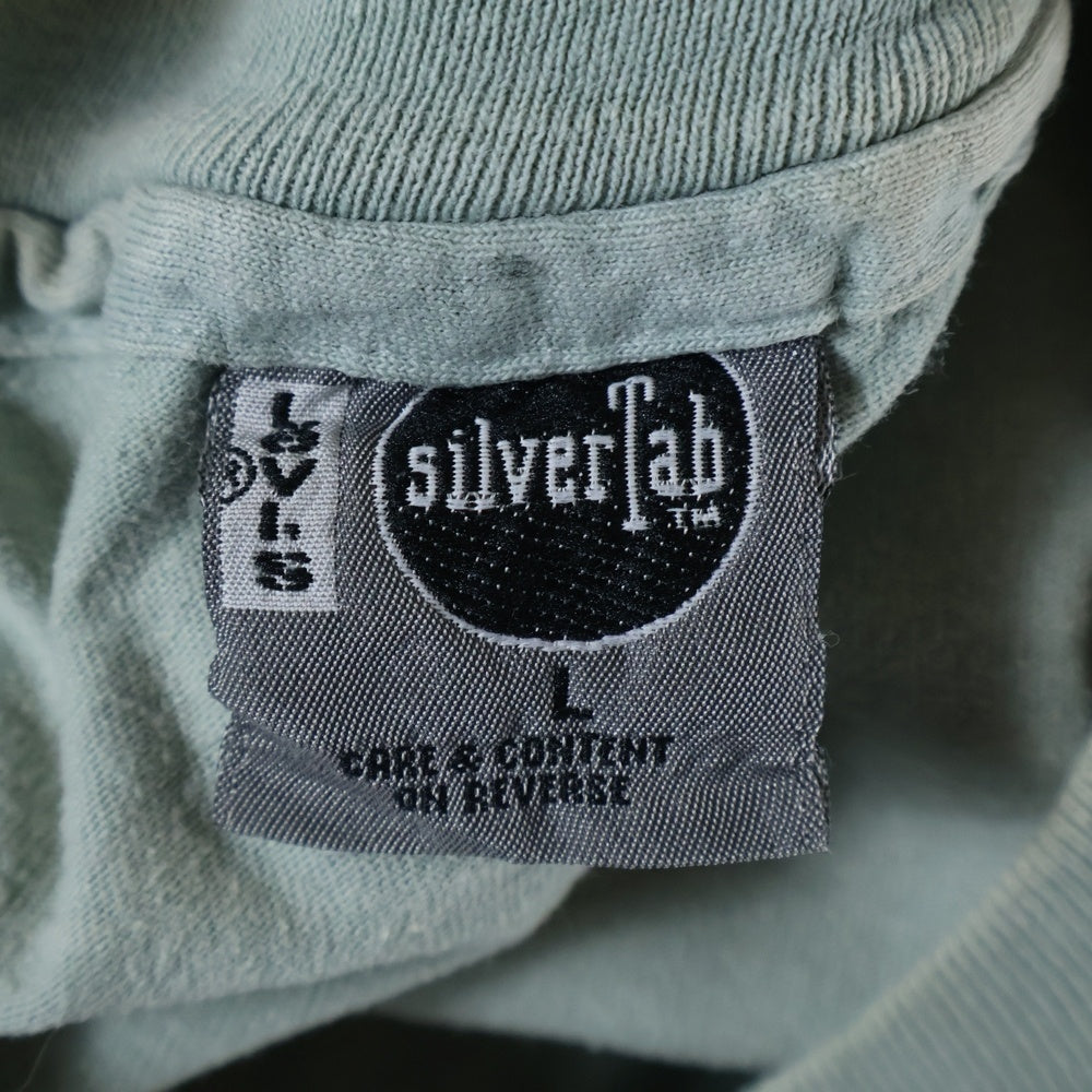 Levi's(リーバイス) 90s SILVER TAB シルバータブ 両面プリント Tシャツ 半袖カットソー ミントグリーン