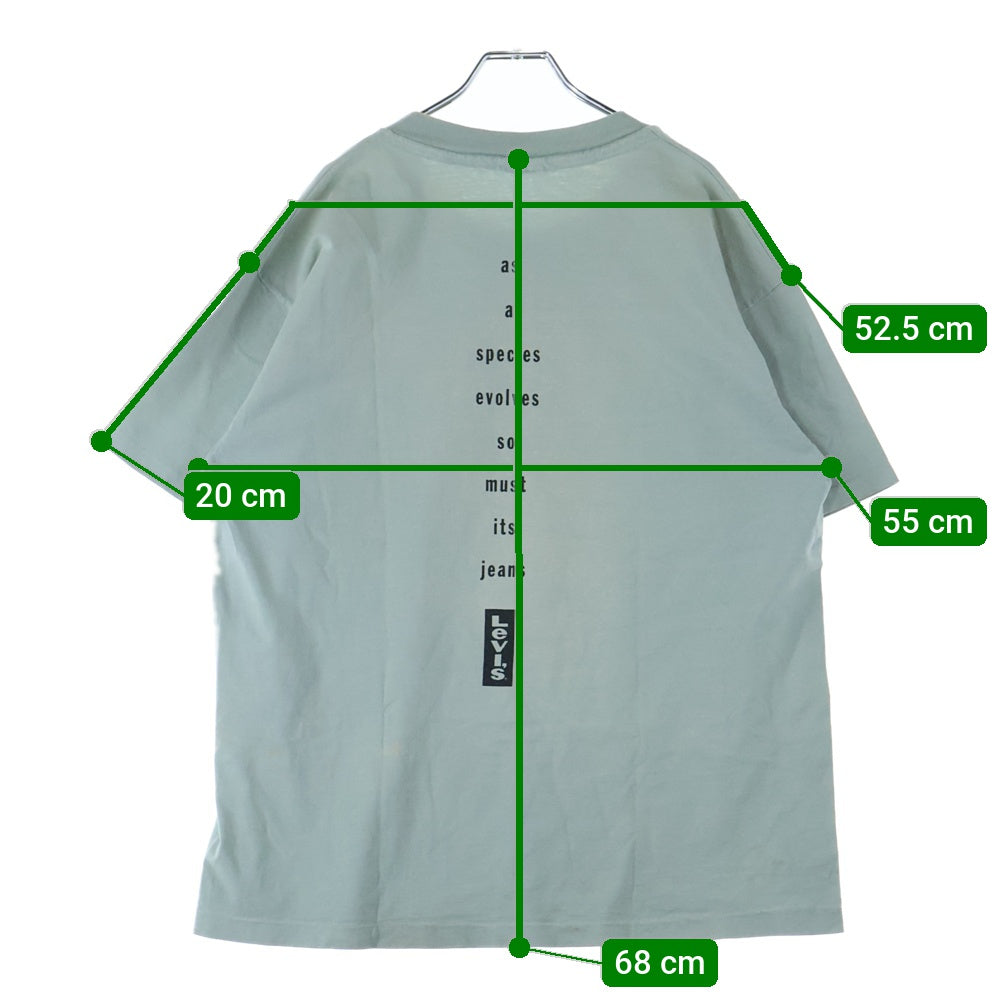 Levi's(リーバイス) 90s SILVER TAB シルバータブ 両面プリント Tシャツ 半袖カットソー ミントグリーン