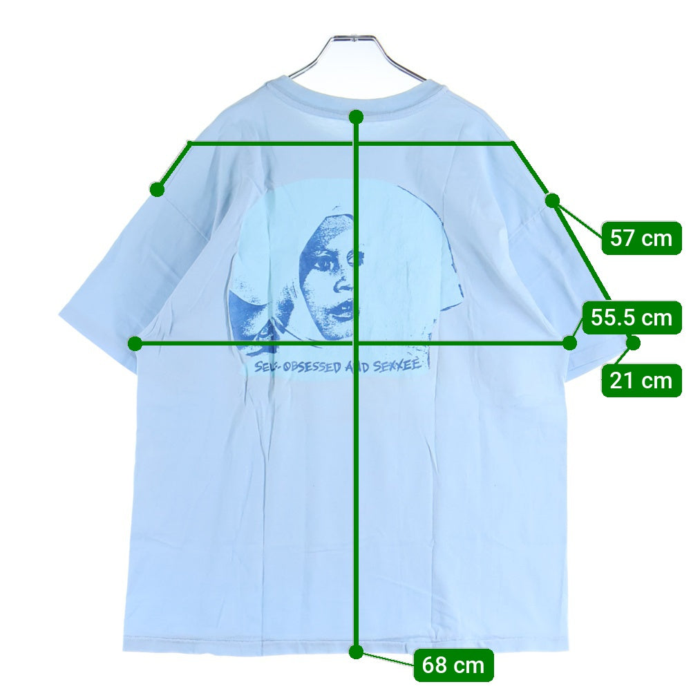 VINTAGE(ヴィンテージ) 90s SONIC YOUTH SEXXE BLUE ソニックユース 両面プリント Tシャツ 半袖カットソー ブルー
