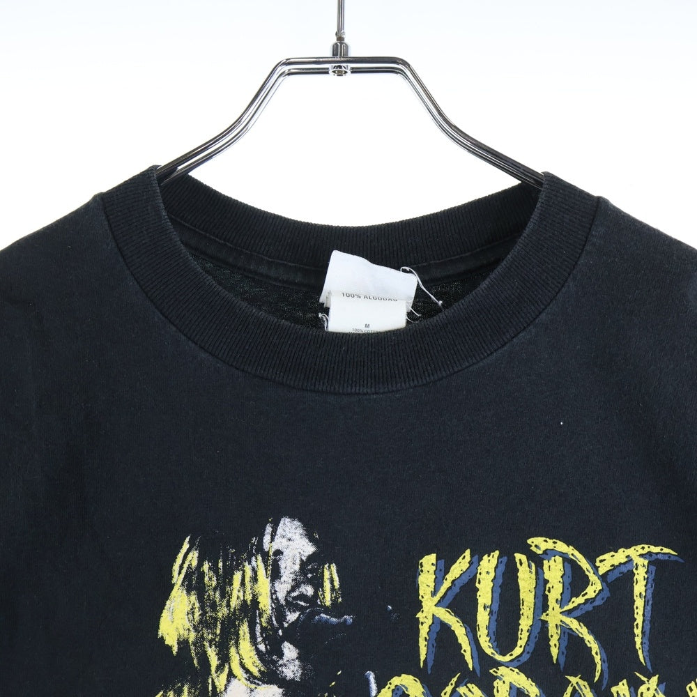 VINTAGE(ヴィンテージ) 90-00s NIRVANA KURT COBAIN ニルヴァーナ カートコバーン フロントプリント Tシャツ 半袖カットソーブラック