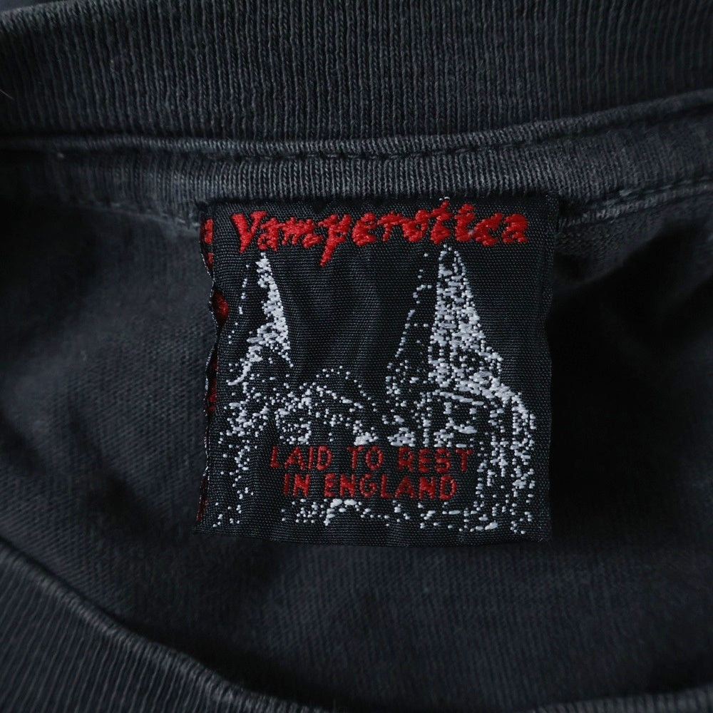 VINTAGE(ヴィンテージ) 90s RAMONES BEAT ON THE BRAT ラモーンズ 両面 アーム プリント Tシャツ 長袖カットソー ブラック