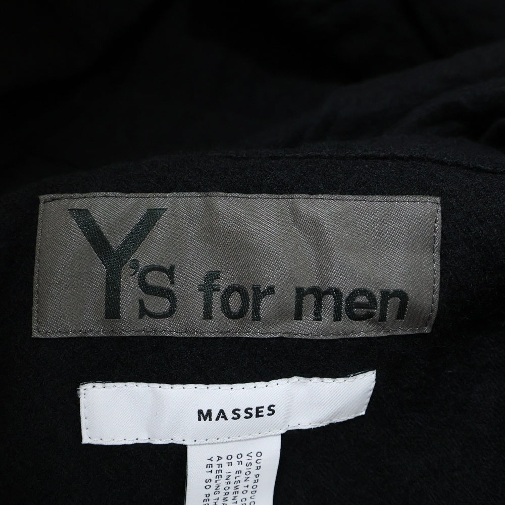 Y's for men(ワイズフォーメン) × MASSES SHRINK SERGE FULLING JACKET ML-J90-143-1 マシス シュリンクサージ ジャケット ブラック