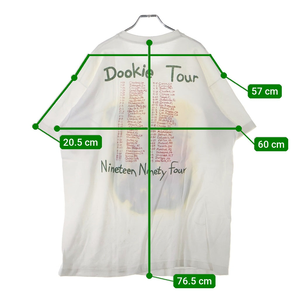 VINTAGE(ヴィンテージ) 90s GREEN DAY DOOKIE TOUR グリーンデイ ドゥーキー ツアー Tシャツ 半袖カットソー ホワイト