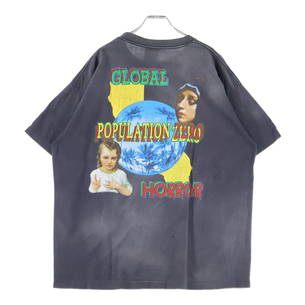 SAINT MICHAEL(セントマイケル) 24SS ON EARTH SS TEE ヴィンテージ加工 オンアース プリント ショートスリーブTシャツ 半袖カットソー SM-YS8-0000-002