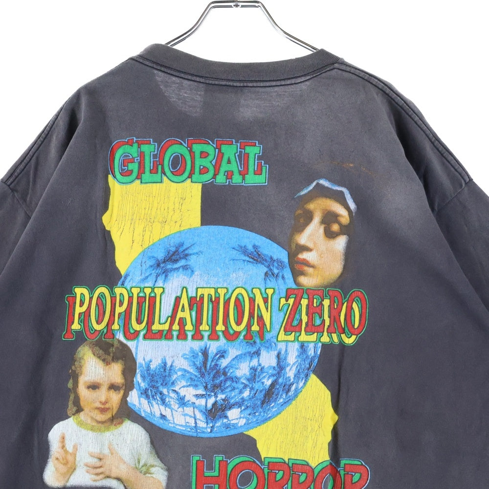 SAINT MICHAEL(セントマイケル) 24SS ON EARTH SS TEE ヴィンテージ加工 オンアース プリント ショートスリーブTシャツ 半袖カットソー SM-YS8-0000-002