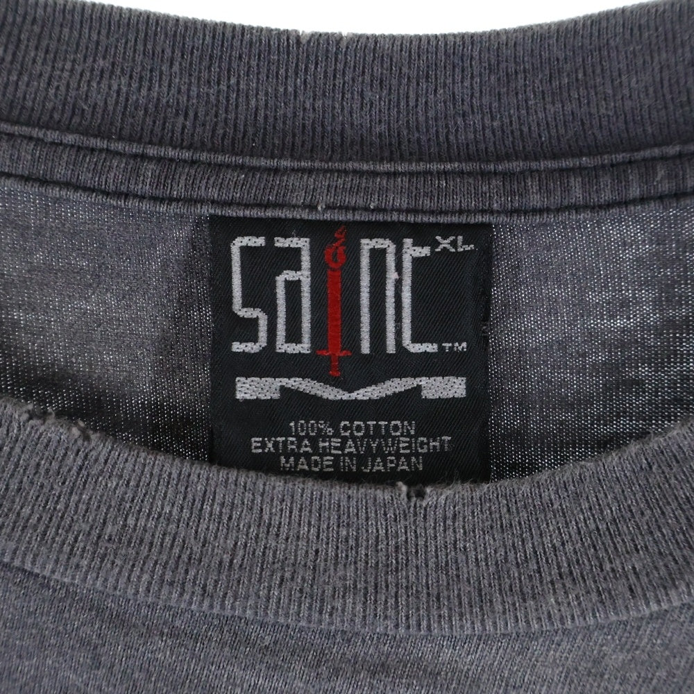 SAINT MICHAEL(セントマイケル) 24SS ON EARTH SS TEE ヴィンテージ加工 オンアース プリント ショートスリーブTシャツ 半袖カットソー SM-YS8-0000-002