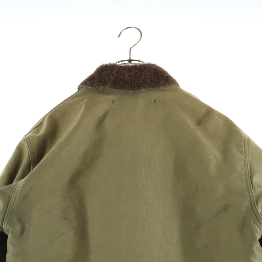 VINTAGE(ヴィンテージ) 50s USN N-1 DECK JACKET TALON ZIP デッキ ミリタリー ジャケット カーキ