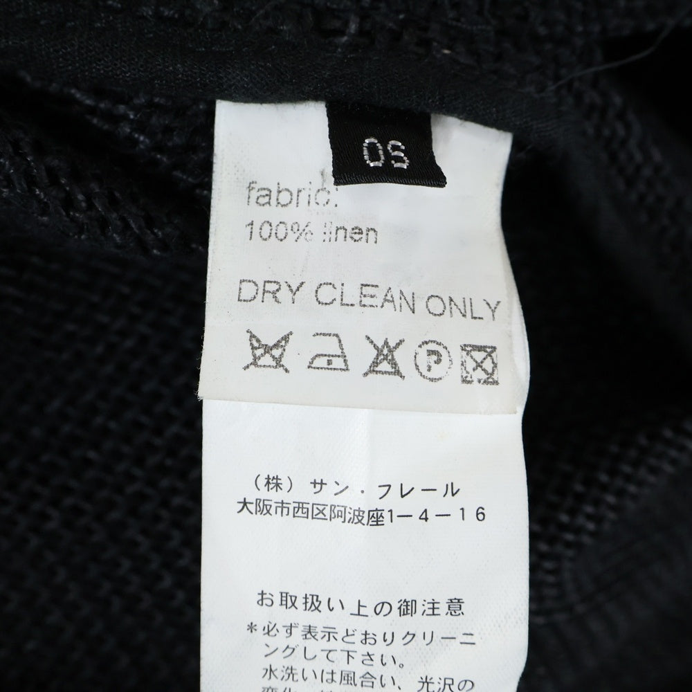 RAF SIMONS(ラフシモンズ) 06SS Icarus Surgit イカロス期 リネン トレンチコート ブラック