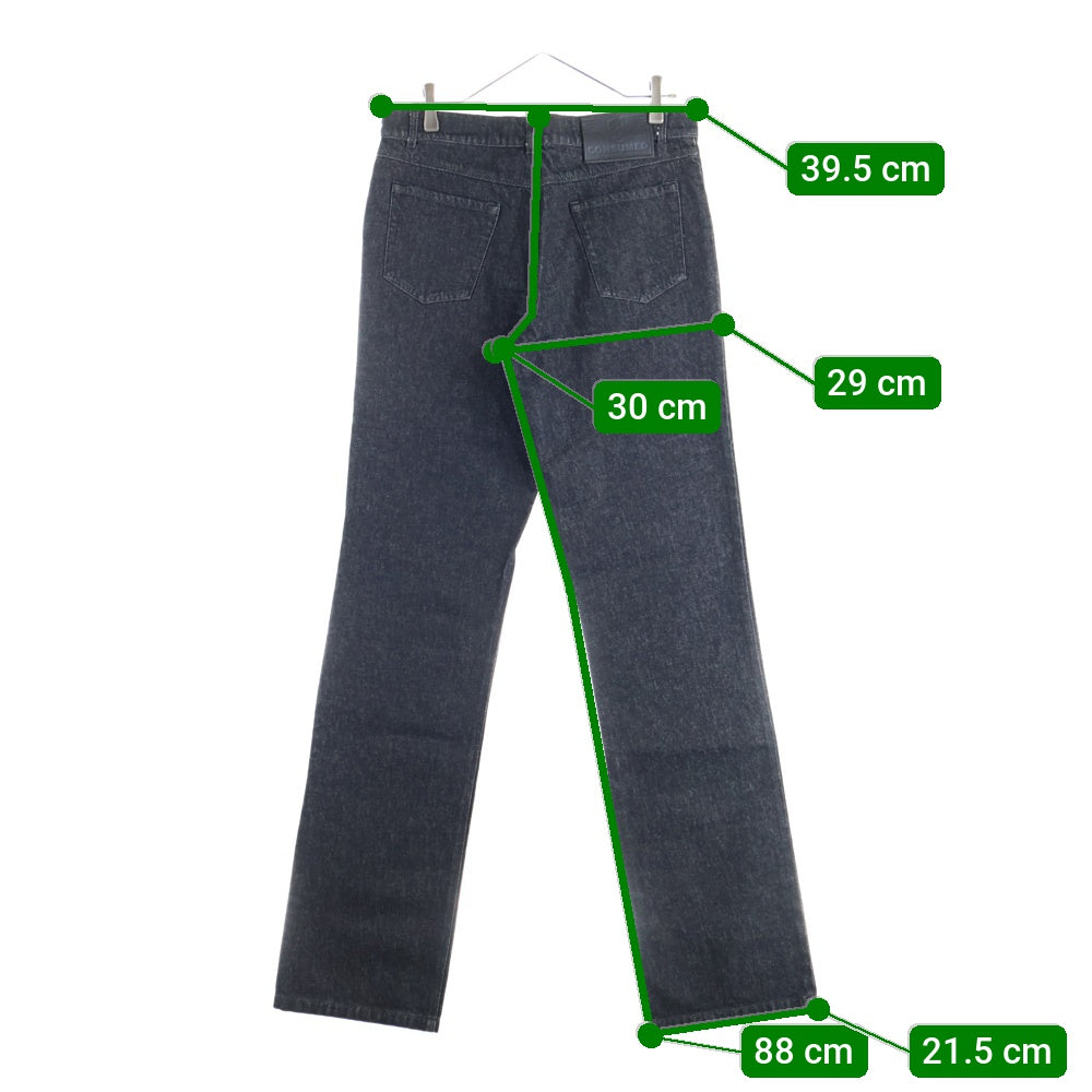 RAF SIMONS(ラフシモンズ) 03SS CONSUMED期 消費者期 Archive アーカイブ 5ポケット デニムパンツ ブラック