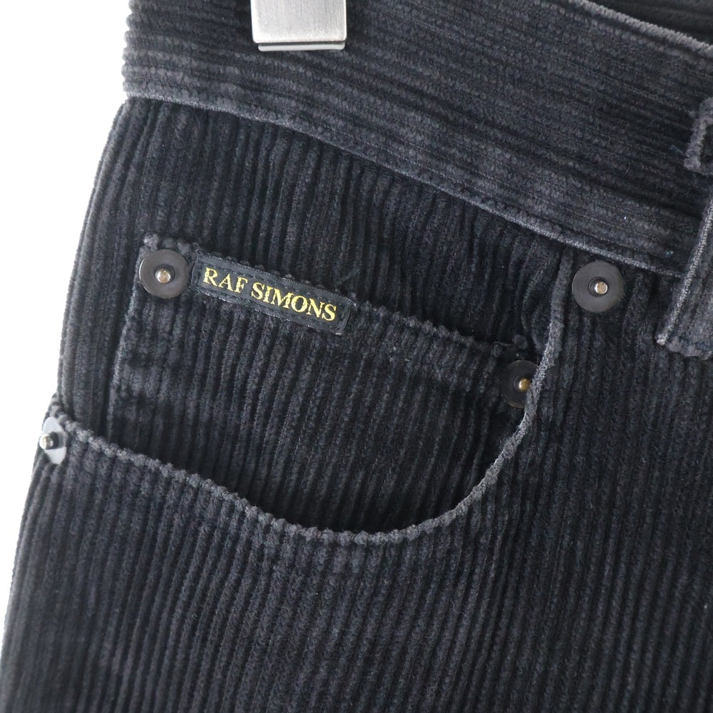 RAF SIMONS(ラフシモンズ) 03AW CLOSER期 Archive アーカイブ コーデュロイ 5ポケットパンツ ブラック