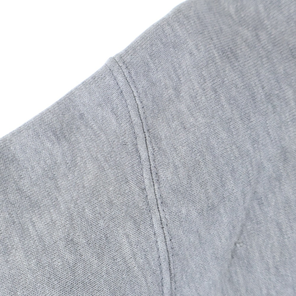 CHAMPION(チャンピオン) 70s REVERSE WEAVE WARMUP NAVY リバースウィーブ ネイビー 単色タグ 染み込みプリント スウェット グレー