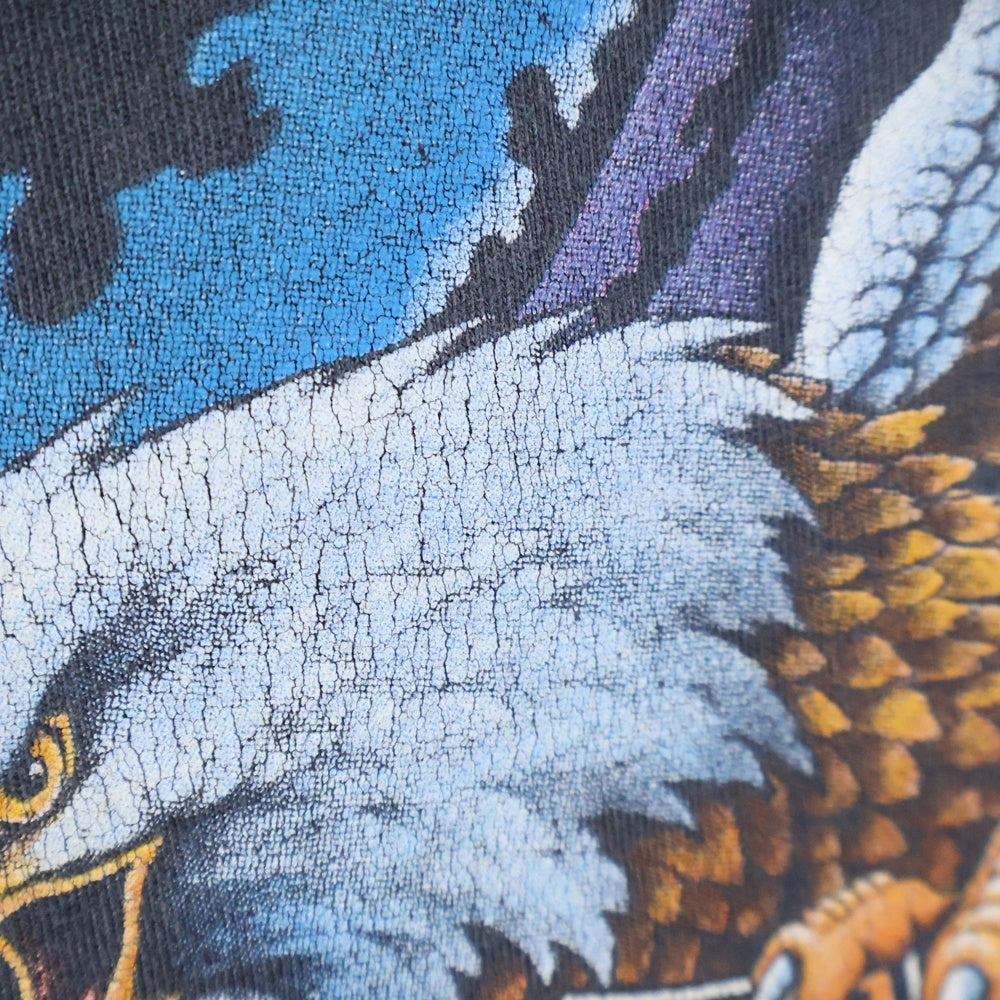 HARLEY DAVIDSON(ハーレーダビッドソン) 90s VINTAGE PROUD RIDERS 両面プリント Tシャツ 半袖カットソー ブラック