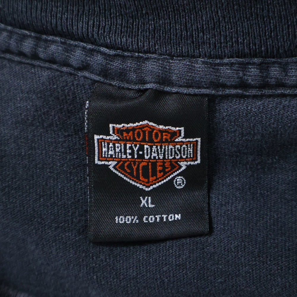 HARLEY DAVIDSON(ハーレーダビッドソン) 90s VINTAGE PROUD RIDERS 両面プリント Tシャツ 半袖カットソー ブラック