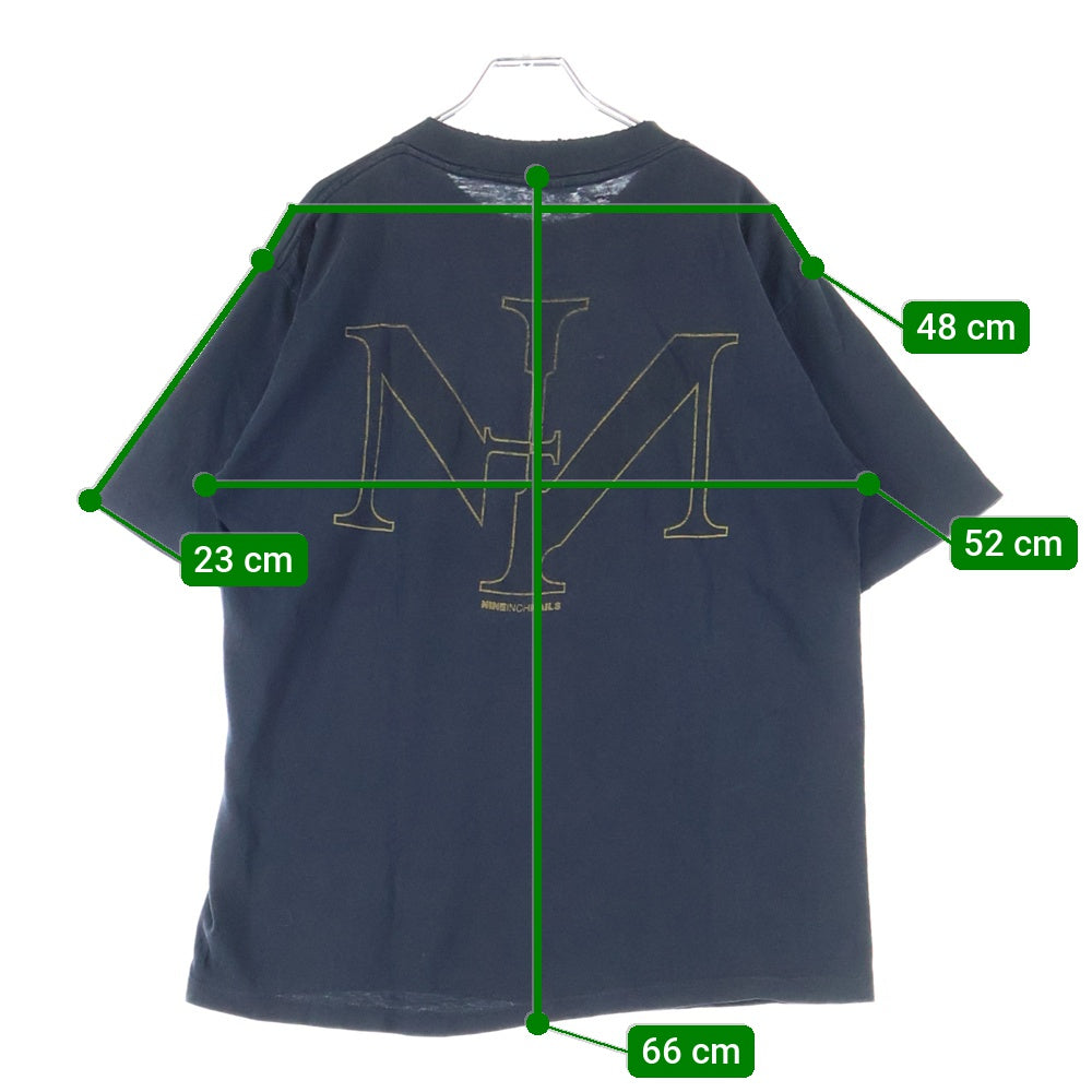 VINTAGE(ヴィンテージ) 90s NINE INCH NAILS SIN LOGO ナイインチネイルズ Tシャツ 半袖カットソー ブラック
