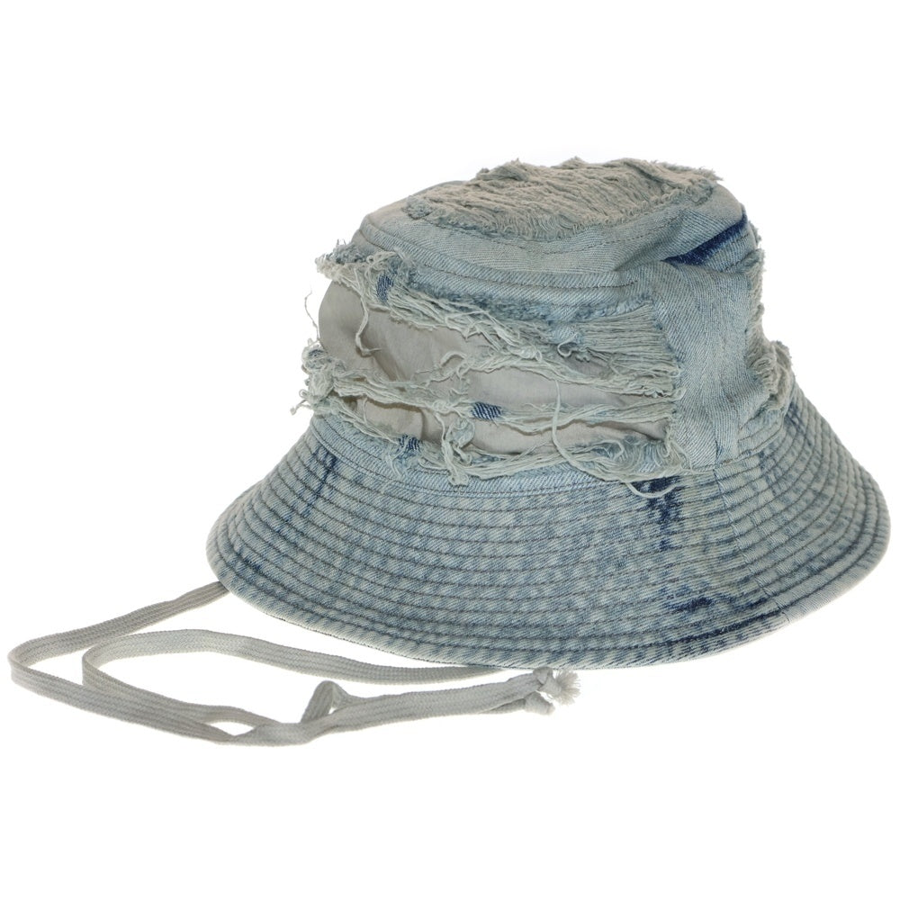 DRKSHDW(ダークシャドウ) 24SS DA01D1479-DKYSH ディストレスドデニムバケットハット 帽子 インディゴ