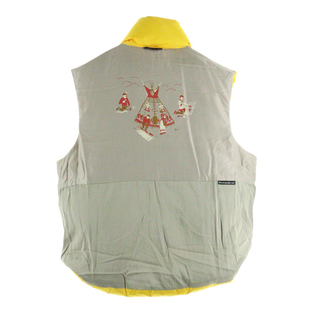 KAPITAL(キャピタル) Burger-KEEL EK-1292 バーガー リップストップナイロン ダウンベスト イエロー