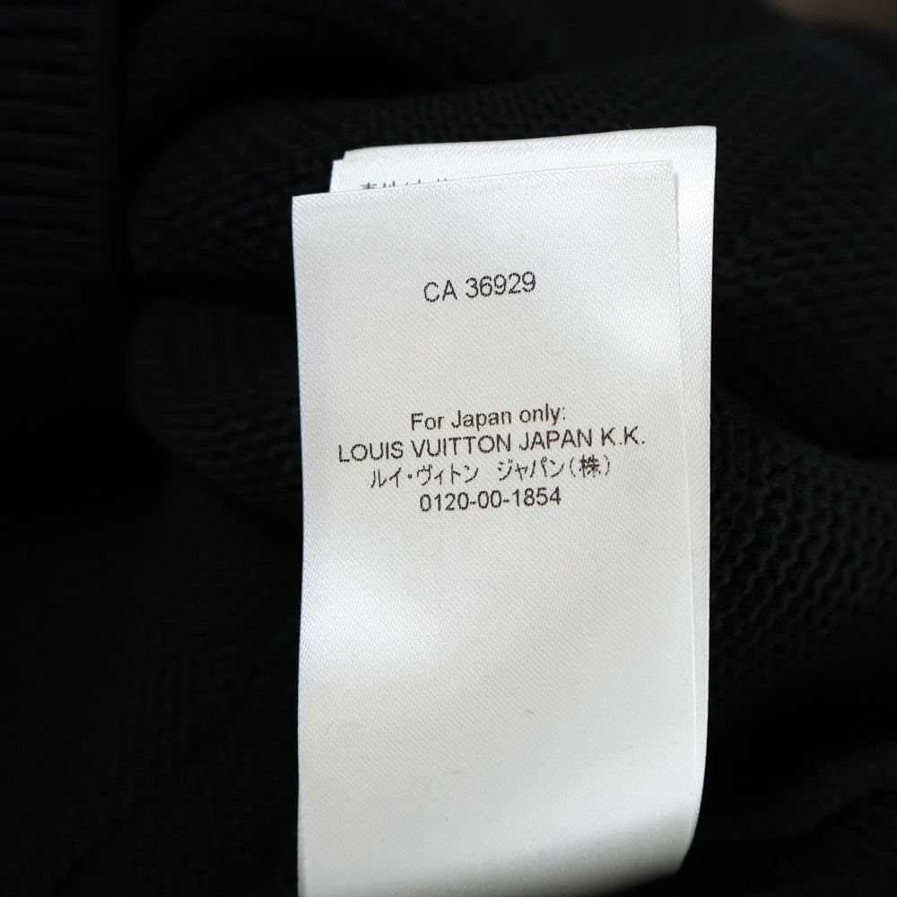 LOUIS VUITTON(ルイヴィトン) 23AW ダミエ コットン ニット セーター ブラック RM232Q TBY HNN41W