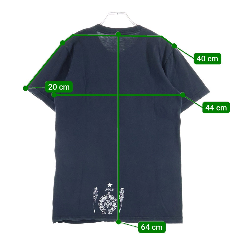 CHROME HEARTS(クロムハーツ) CH 1 FOTI クルーネック プリント Tシャツ 販売カットソー ブラック