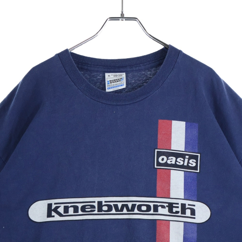 VINTAGE(ヴィンテージ) 90s OASIS KNEBWORTH FADED オアシス ネブワース フェイデッドネイビー Tシャツ 半袖カットソー ネイビー