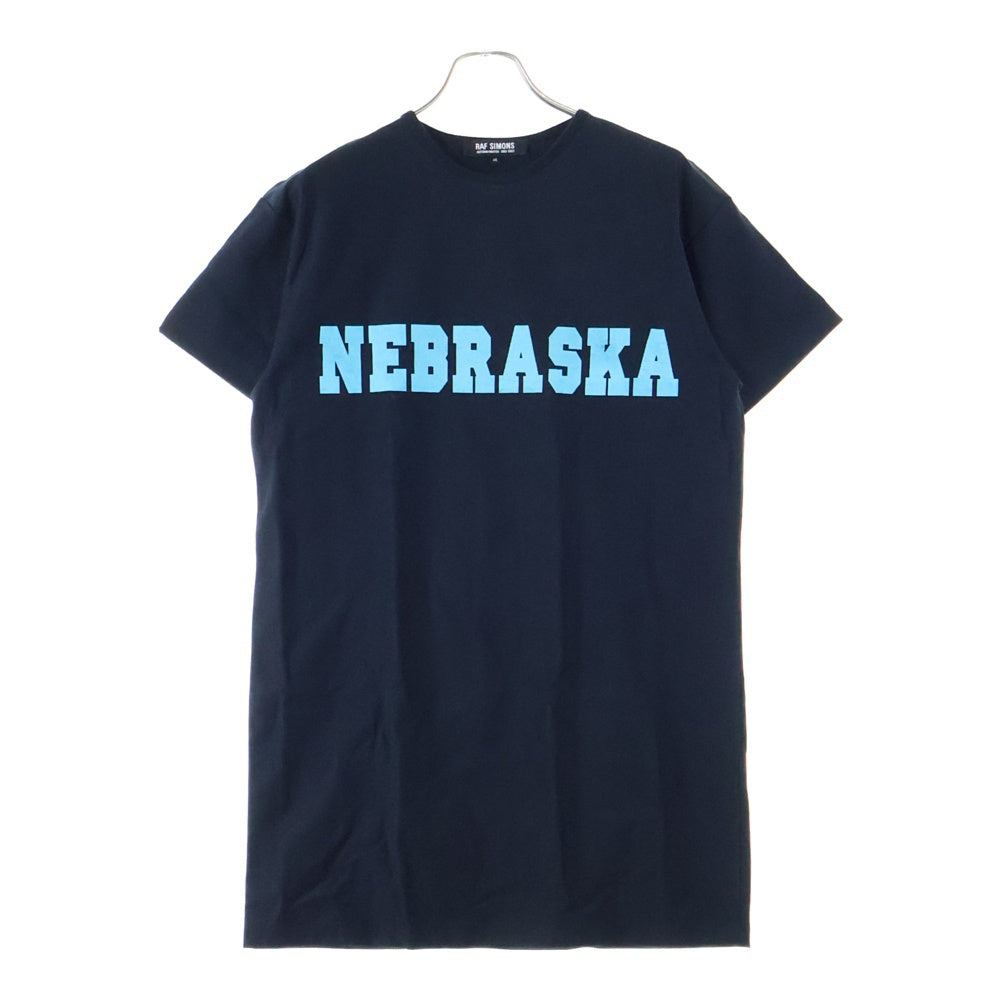 RAF SIMONS(ラフシモンズ) 02AW Archive Virginia Creeper期 NEBRASKA TEE ネブラスカ プリント 半袖Tシャツ ブラック