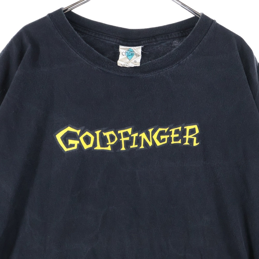 VINTAGE(ヴィンテージ) 90s GOLDFINGER ゴールドフィンガー Tシャツ 半袖カットソー ブラック
