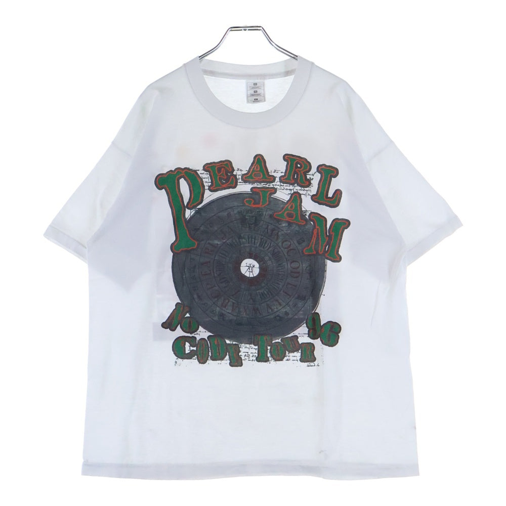 VINTAGE(ヴィンテージ) 90S PEARL JAM NO CODE TOUR 96 パールジャム 両面プリント 半袖Tシャツ ホワイト