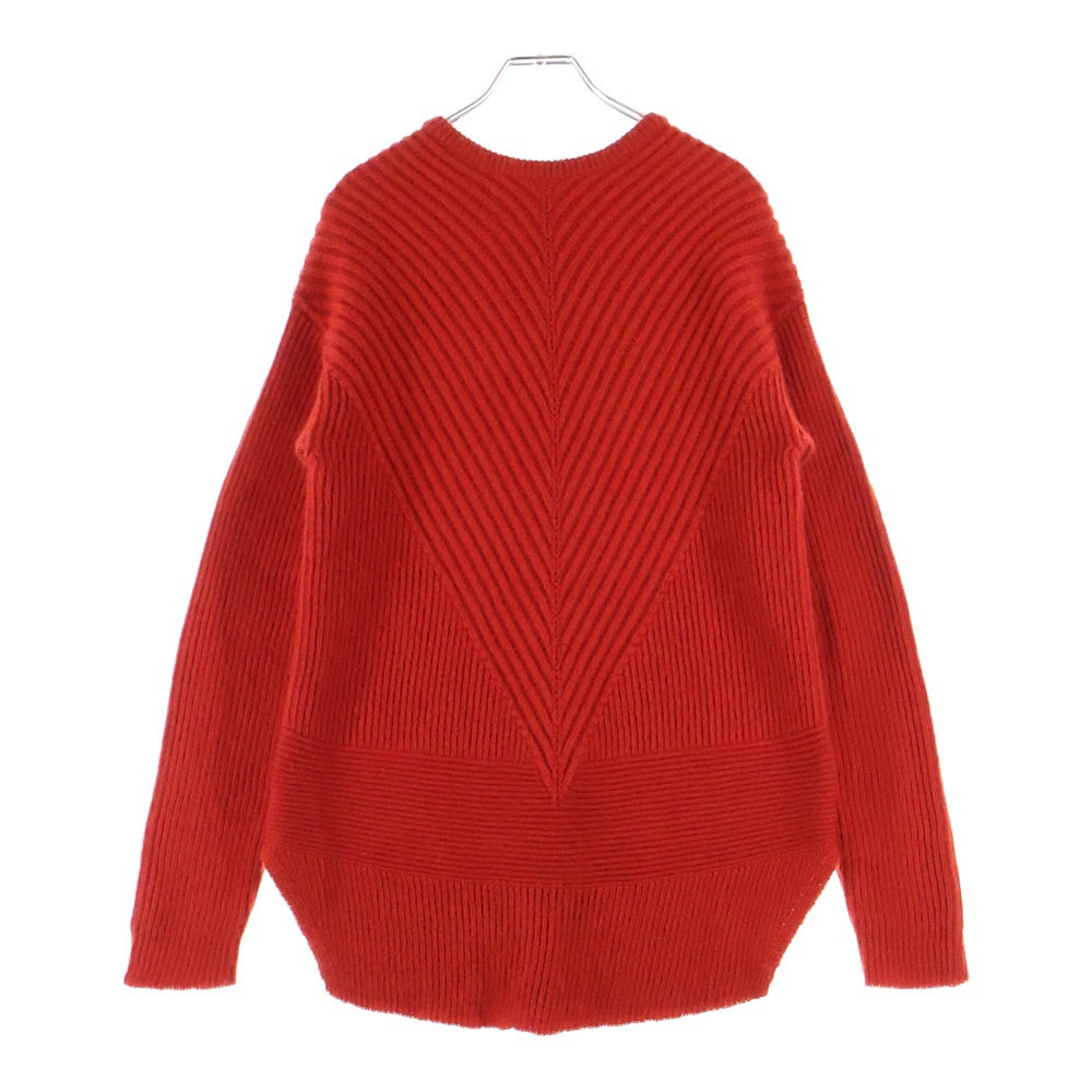 Rick Owens(リックオウエンス) 19AW New Wool Fisherman Round Neck Sweater ラウンドネック ウール ニット セーター レッド RU19F4660-KFI