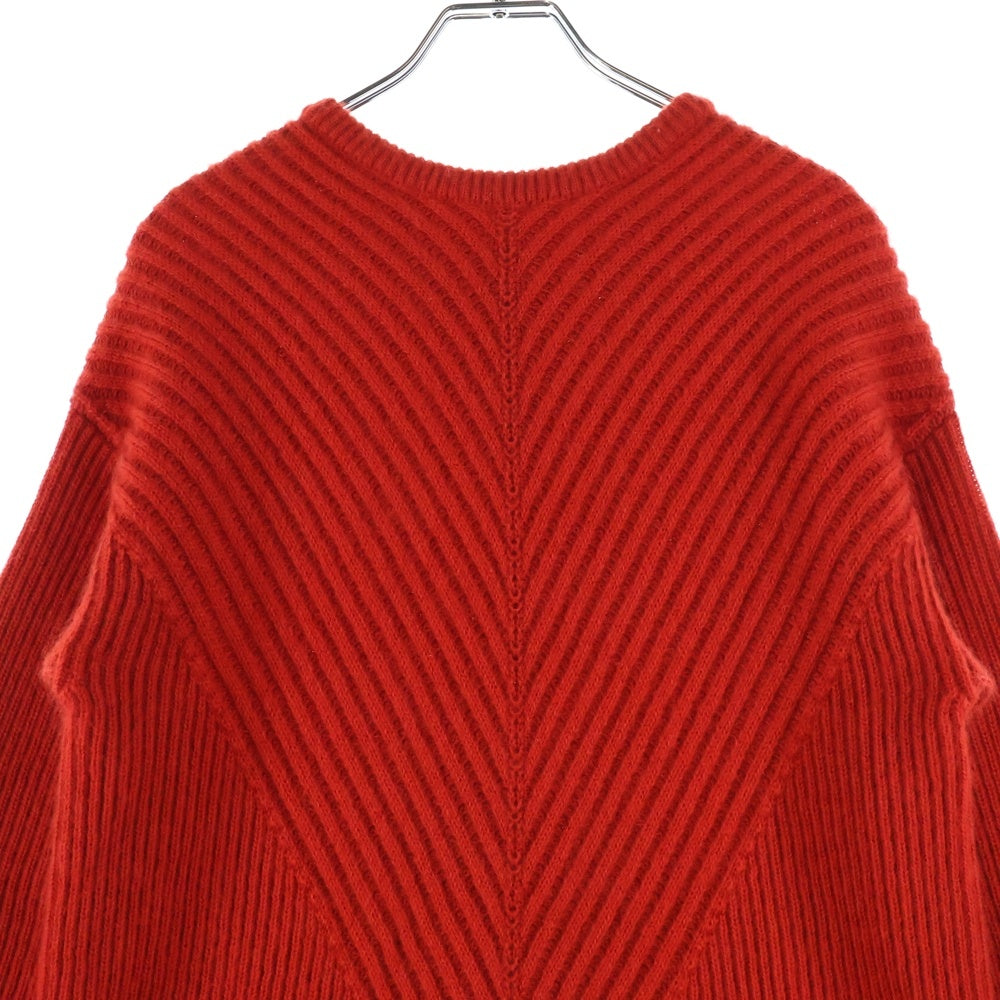Rick Owens(リックオウエンス) 19AW New Wool Fisherman Round Neck Sweater ラウンドネック ウール ニット セーター レッド RU19F4660-KFI