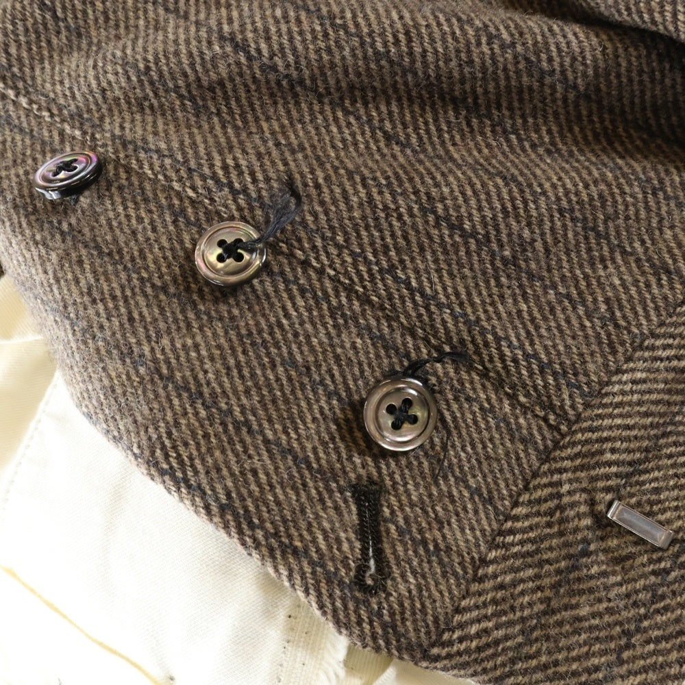 NEAT(ニート) WOOL TWILL STRIPE インタック ウール ツイル ストライプ スラックス ブラウン