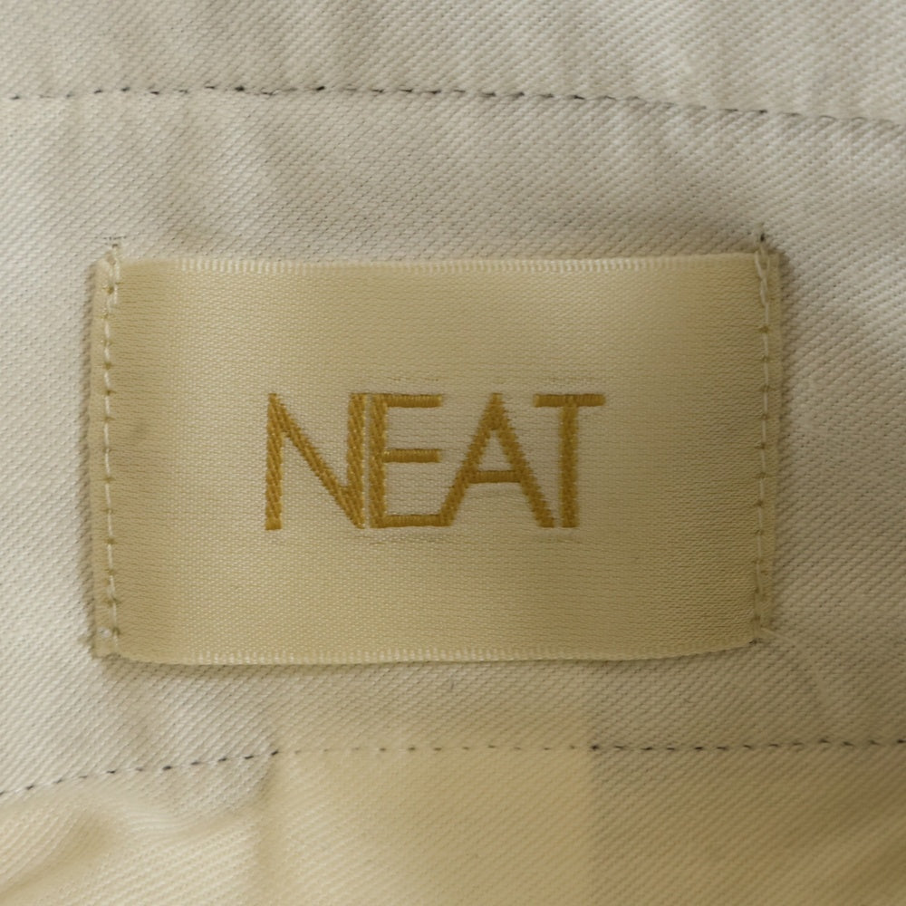 NEAT(ニート) WOOL TWILL STRIPE インタック ウール ツイル ストライプ スラックス ブラウン