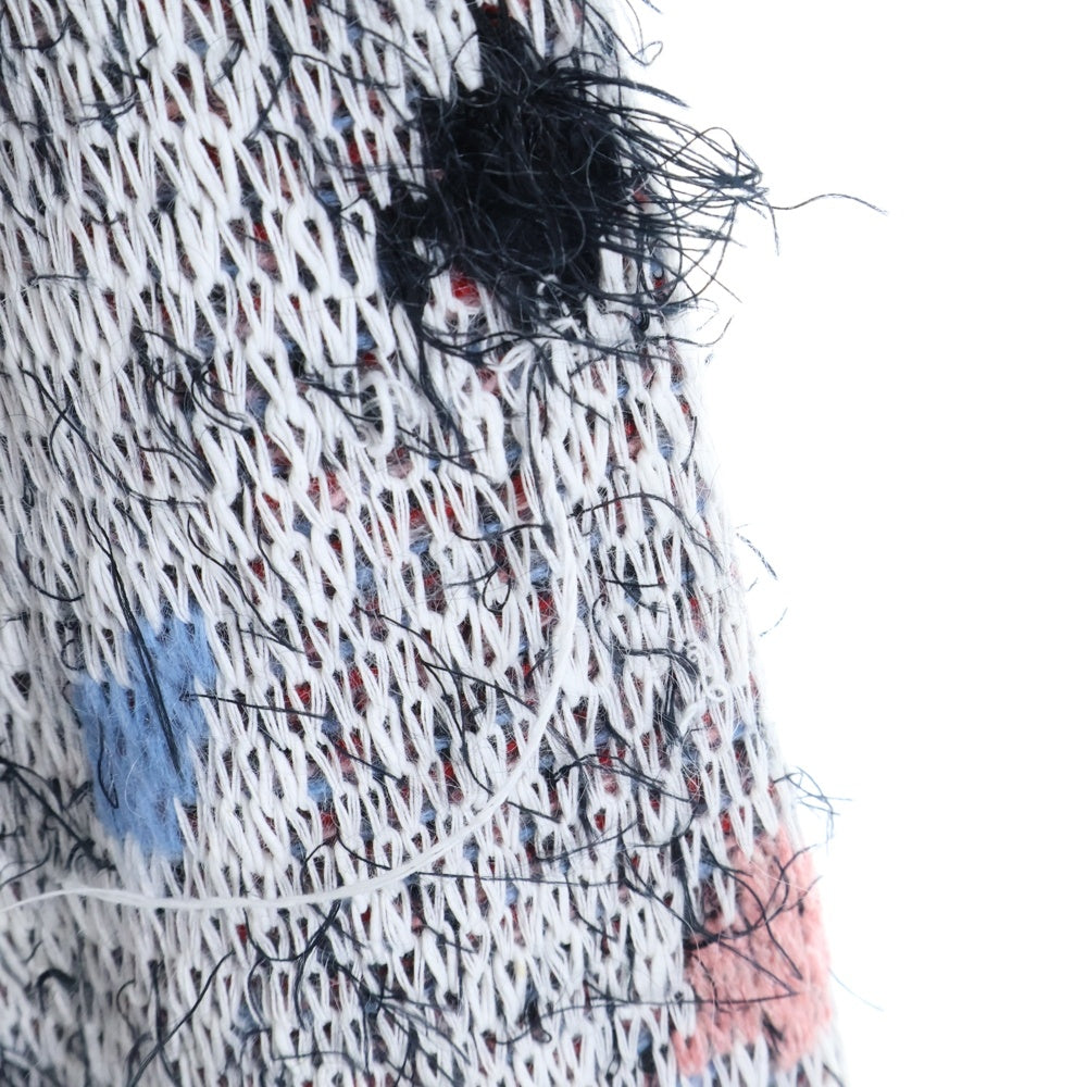 Kota Gushiken(コウタグシケン) 23AW WILD WILD Doodle Cardigan ニット クルーネック カーディガン ニット グレー