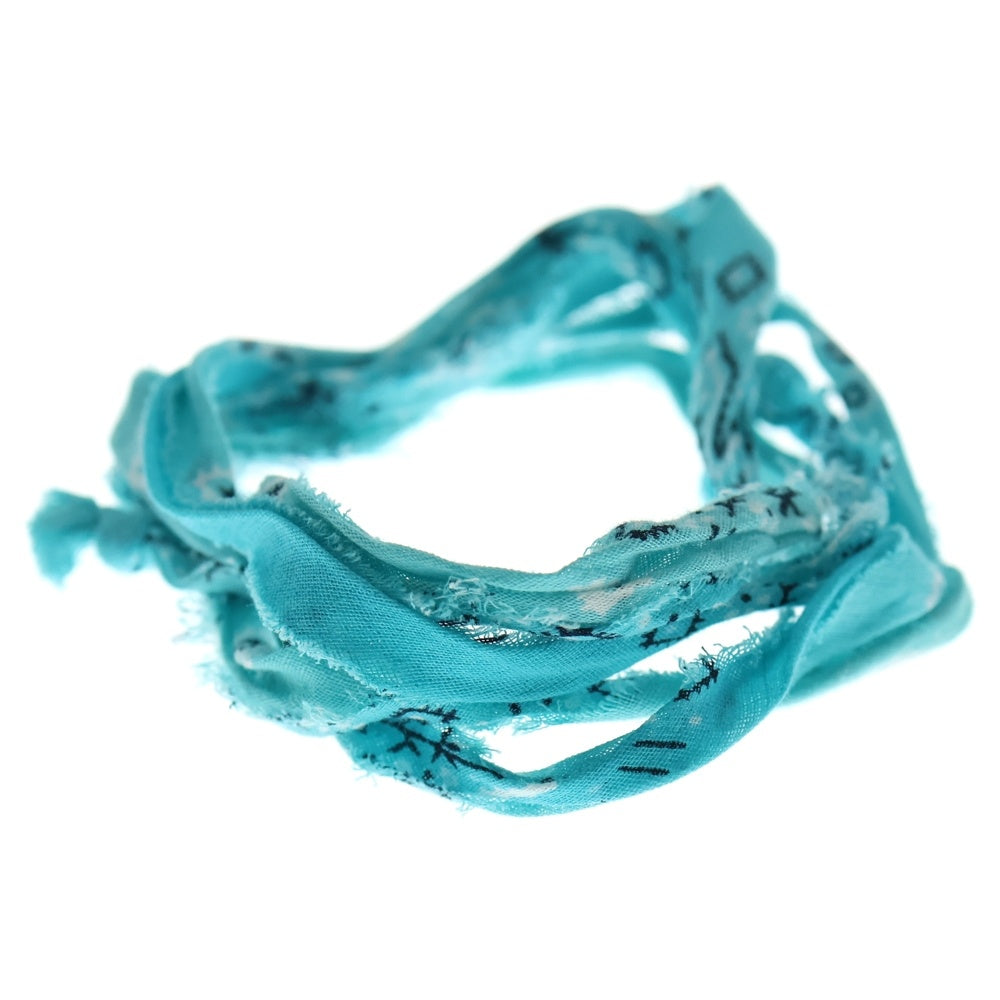 RAF SIMONS(ラフシモンズ) 04AW Archive WAVES期 Bandanna bracelet アーカイブ バンダナ ブレスレット ブルー