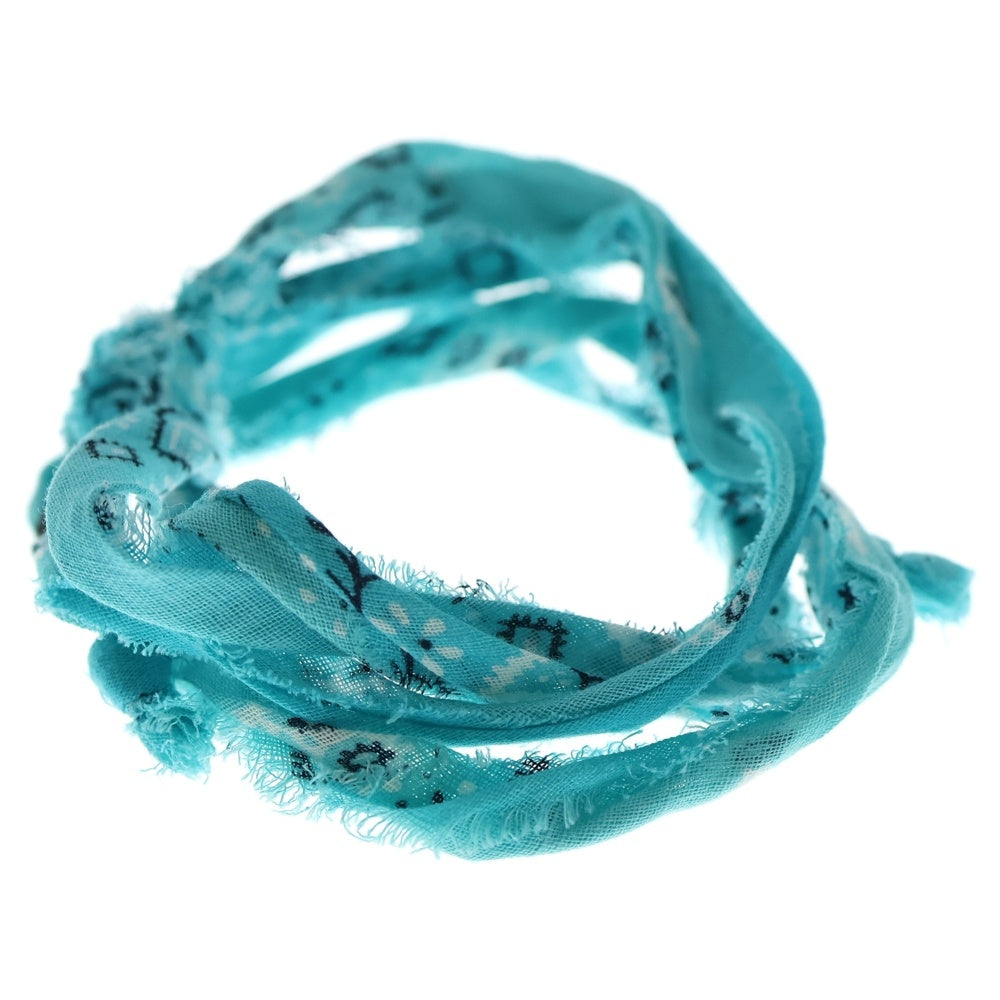 RAF SIMONS(ラフシモンズ) 04AW Archive WAVES期 Bandanna bracelet アーカイブ バンダナ ブレスレット ブルー