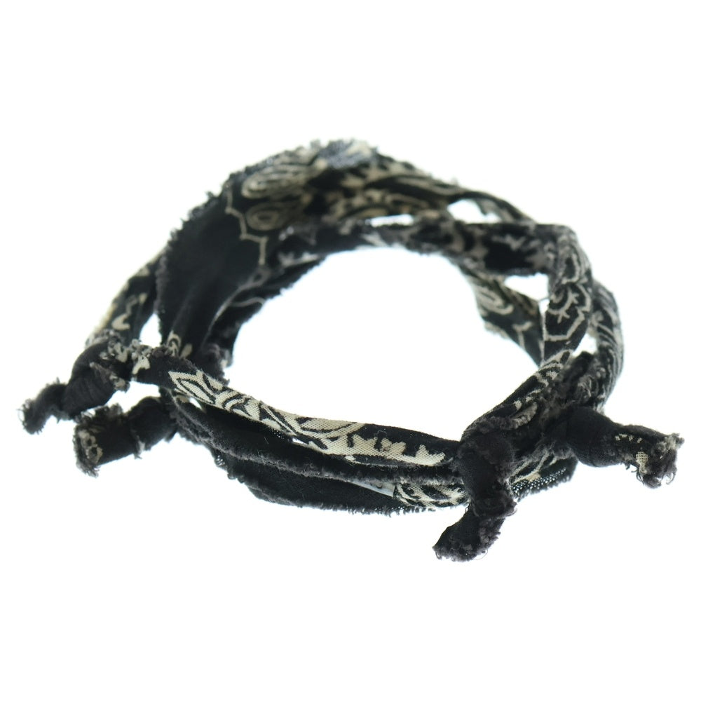 RAF SIMONS(ラフシモンズ) 04AW Archive WAVES期 Bandanna bracelet アーカイブ バンダナ ブレスレット ブラック
