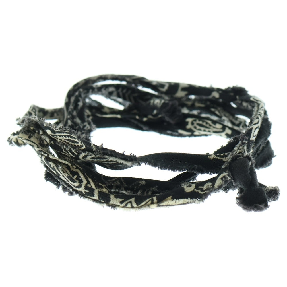 RAF SIMONS(ラフシモンズ) 04AW Archive WAVES期 Bandanna bracelet アーカイブ バンダナ ブレスレット ブラック