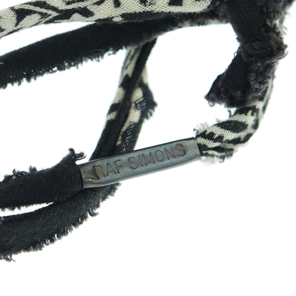 RAF SIMONS(ラフシモンズ) 04AW Archive WAVES期 Bandanna bracelet アーカイブ バンダナ ブレスレット ブラック