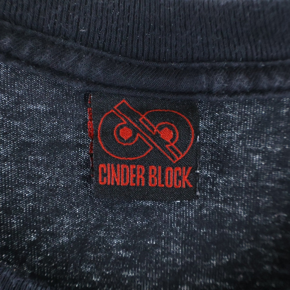 VINTAGE(ヴィンテージ) 90s MISFITS SKULL GREEN TEXT INVADE ミスフィッツ ビックフェイス 両面プリント Tシャツ 半袖カットソー ブラック