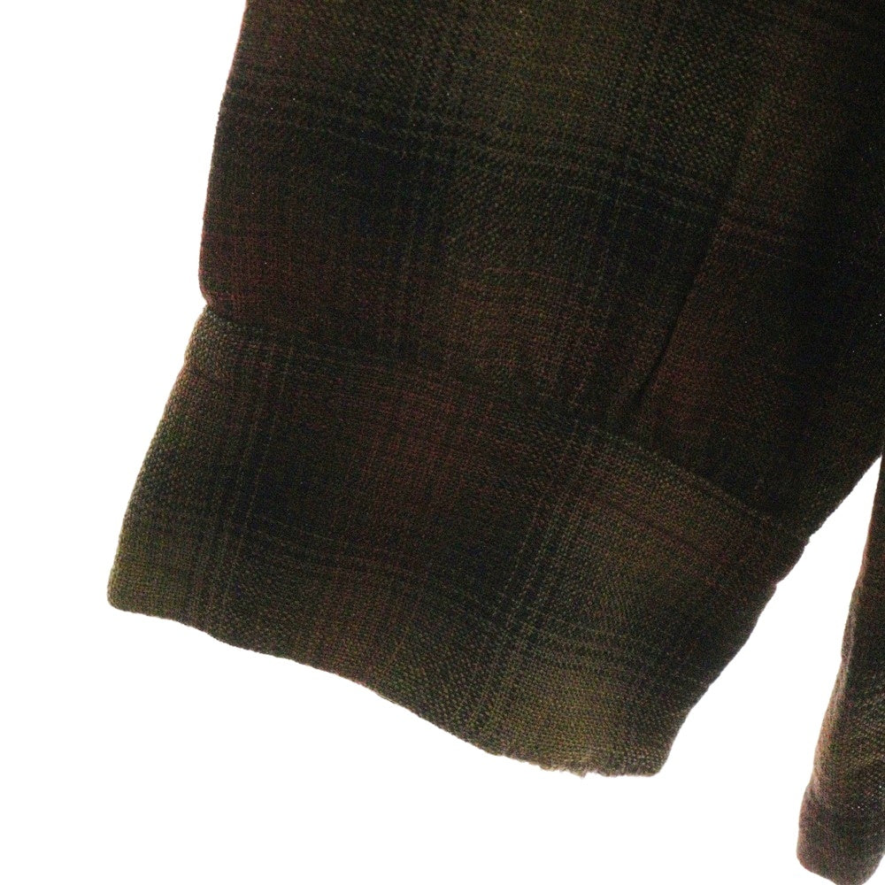 PENDLETON(ペンドルトン) 50S VINTAGE ヴィンテージ タータンチェック オープンカラー ウールシャツ レッド/ブラウン