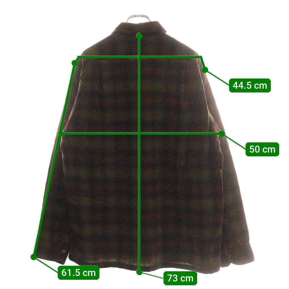 PENDLETON(ペンドルトン) 50S VINTAGE ヴィンテージ タータンチェック オープンカラー ウールシャツ レッド/ブラウン