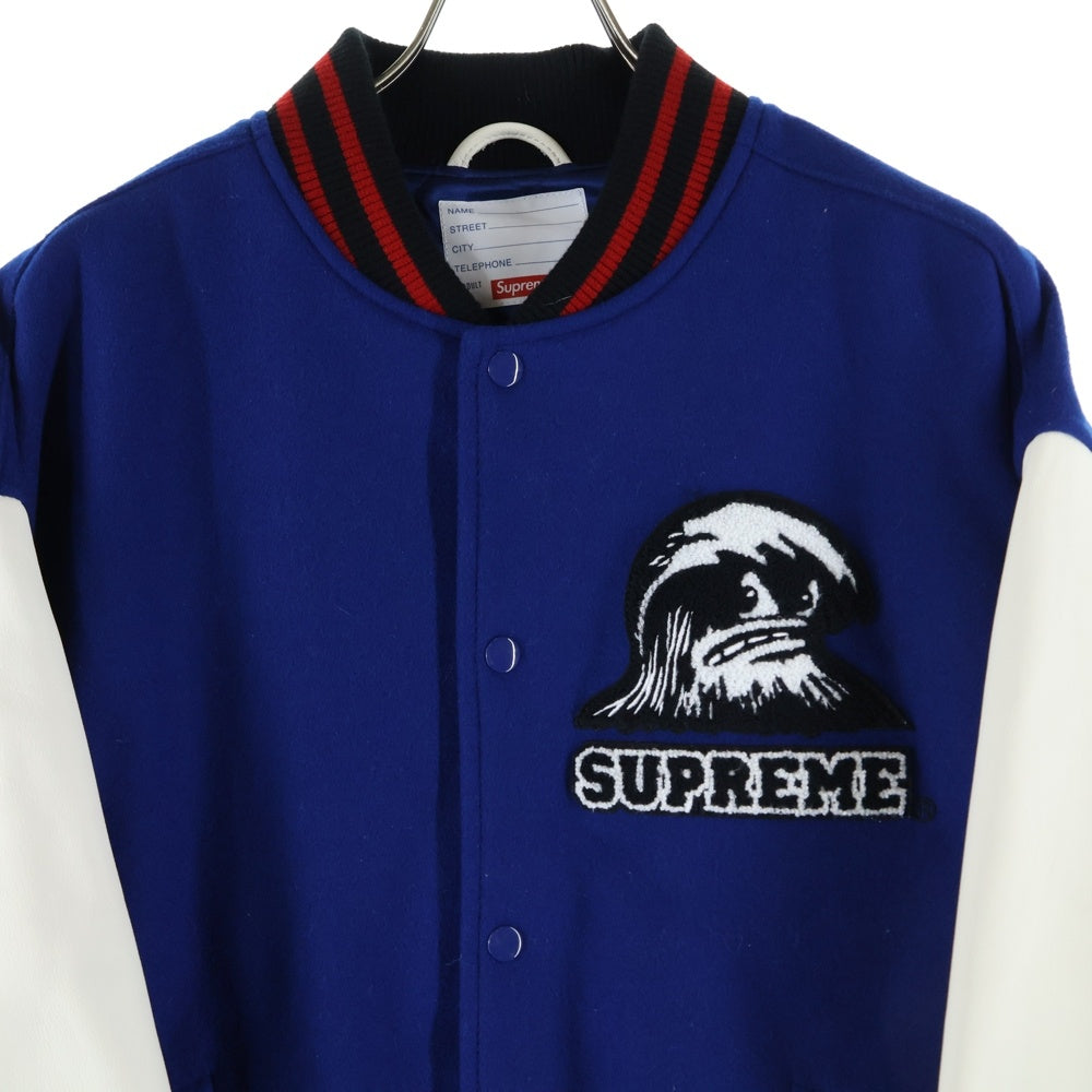 SUPREME(シュプリーム) 24SS Wave Varsity Jacket ロゴワッペンウール