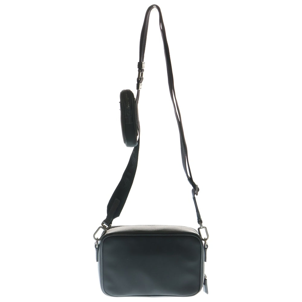 PRADA(プラダ) Brique Re-Nylon And Saffiano Leather BAG 2HV070 メッセンジャー ショルダー バッグ ブラック