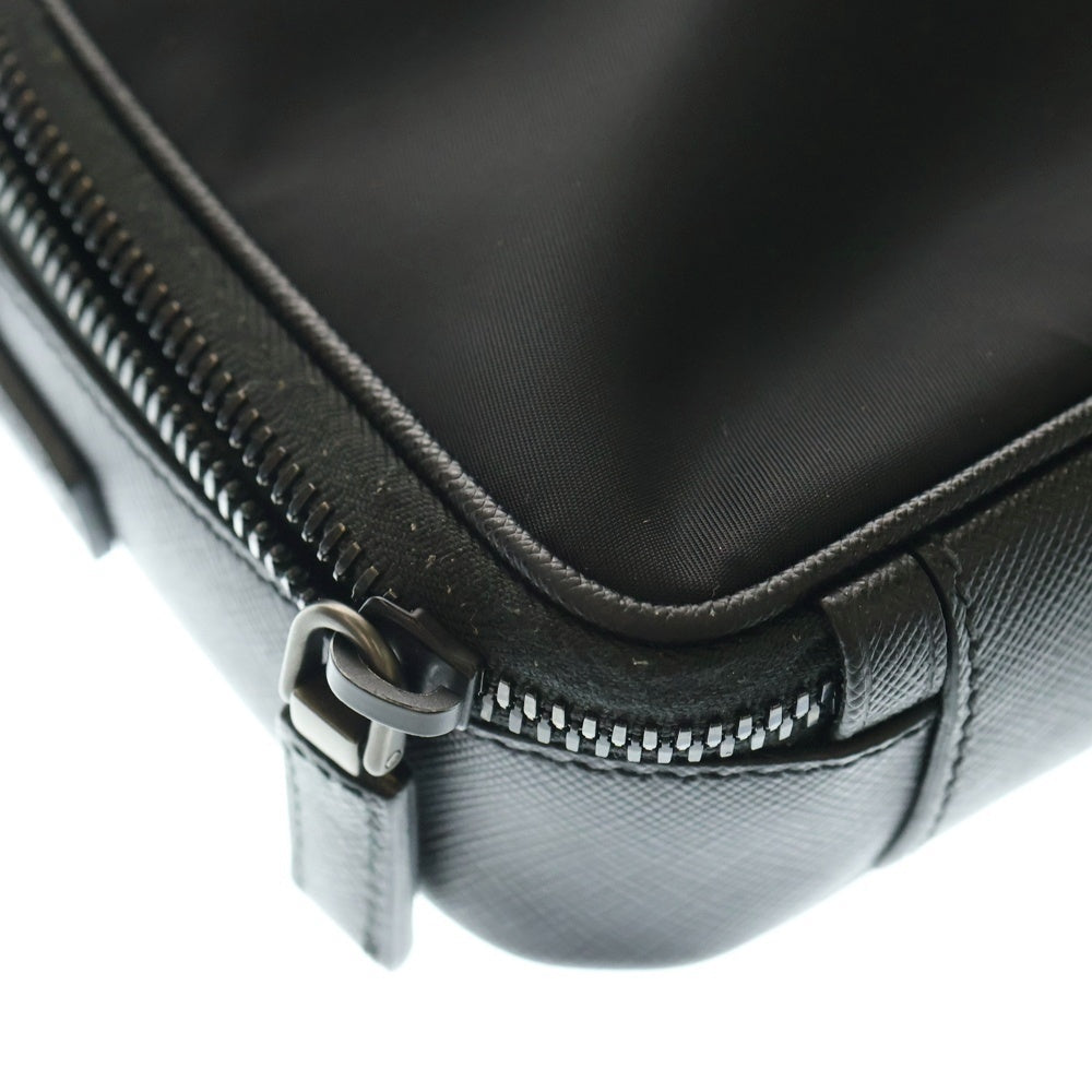 PRADA(プラダ) Brique Re-Nylon And Saffiano Leather BAG 2HV070 メッセンジャー ショルダー バッグ ブラック