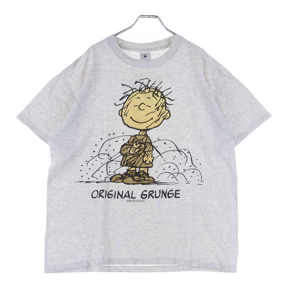 VINTAGE(ヴィンテージ) 90s PEANUTS PIGPEN ピーナッツ ピッグペン 両面プリント Tシャツ 半袖カットソー グレー