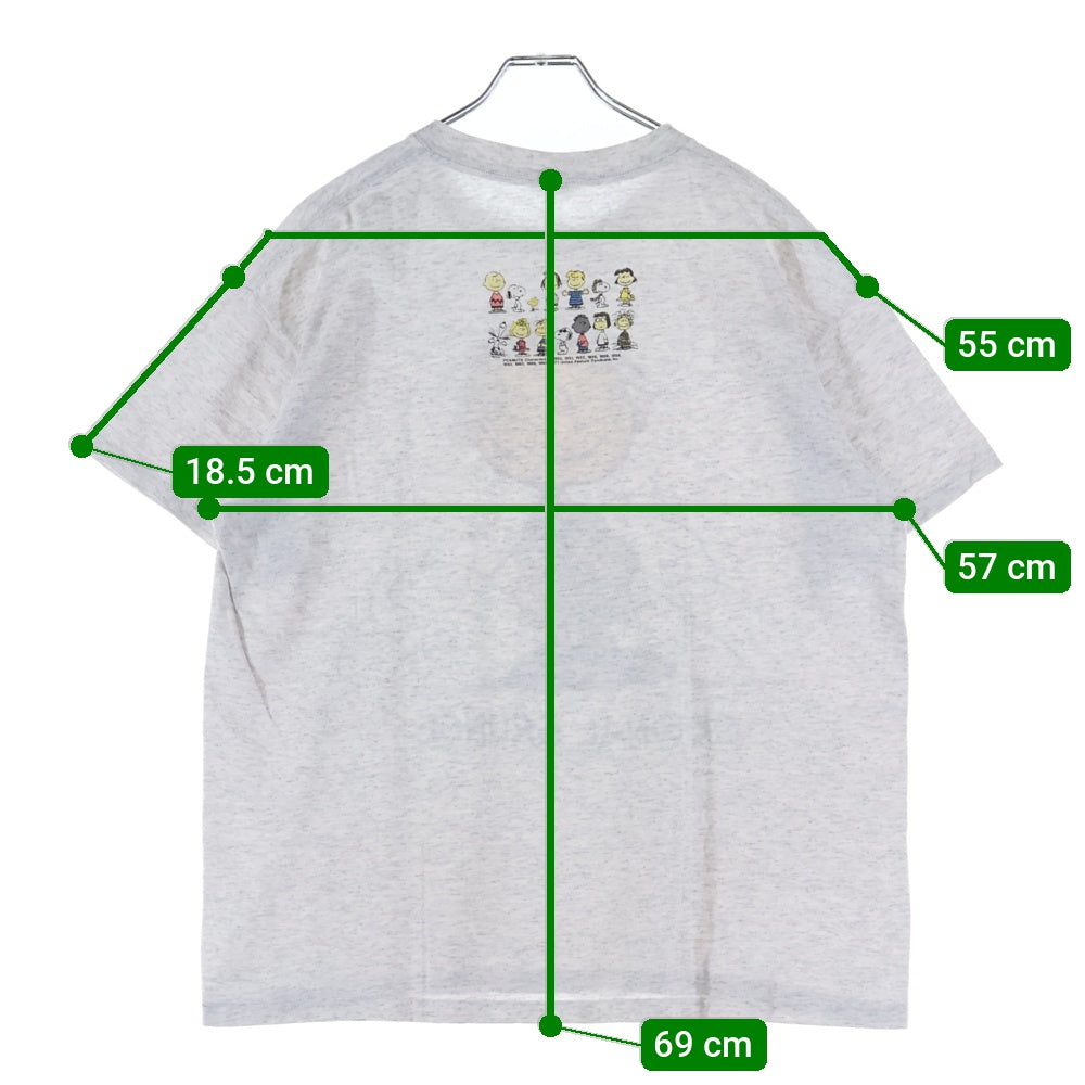 VINTAGE(ヴィンテージ) 90s PEANUTS PIGPEN ピーナッツ ピッグペン 両面プリント Tシャツ 半袖カットソー グレー