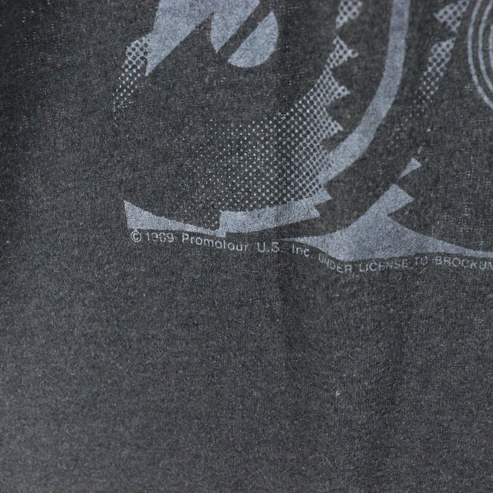 VINTAGE(ヴィンテージ) 80S THE ROLLING STONES STEEL WHEELS ザローリングストーンズ プリント 半袖Tシャツ カットソー ブラック