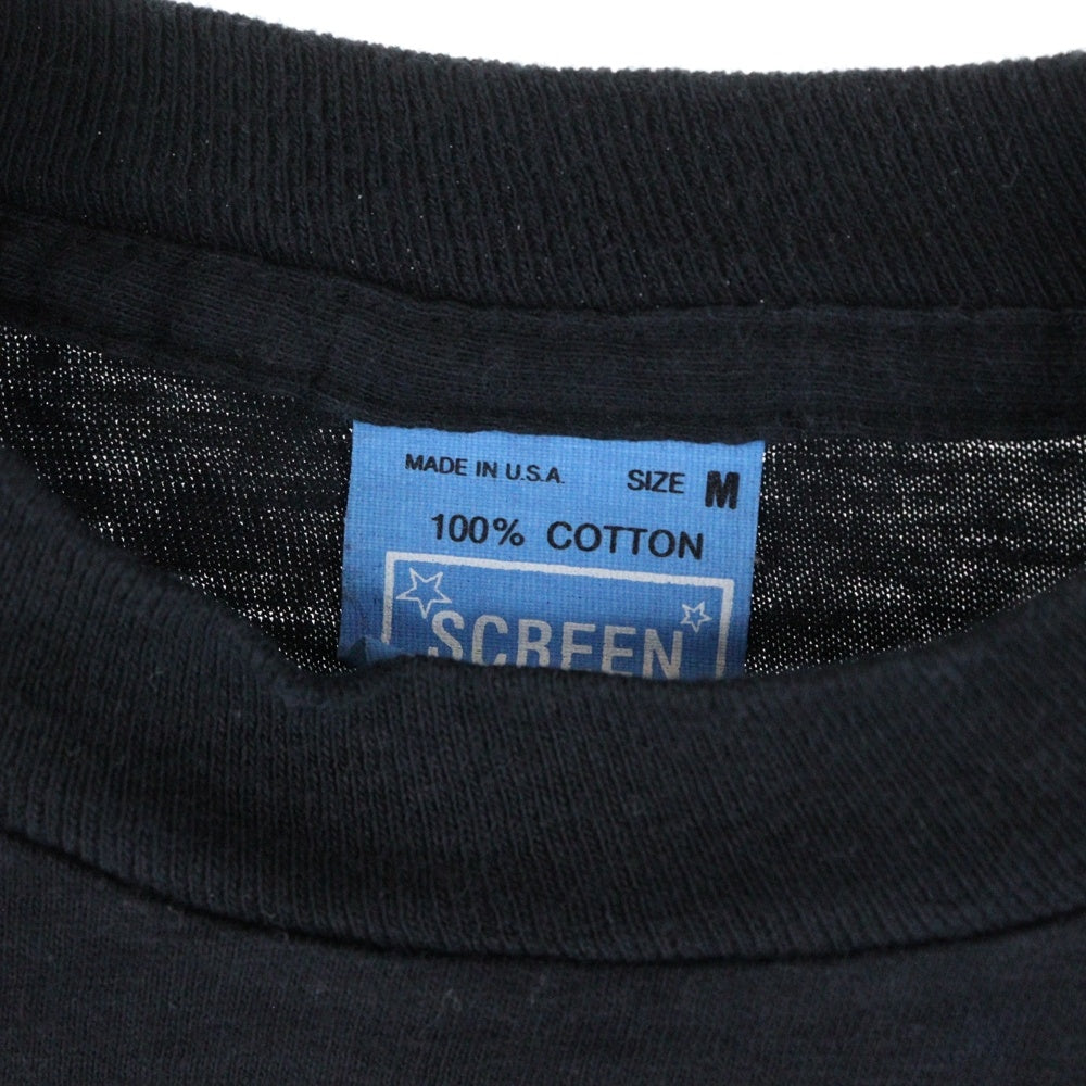 VINTAGE(ヴィンテージ) 80S QUEEN 80 TOUR クイーン デザインプリント 半袖Tシャツ ブラック