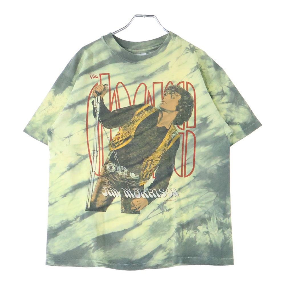 VINTAGE(ヴィンテージ) 80S THE DOORS JIM MORRISON 1988 TIEDYE ザドアーズ ジムモリソン 両面プリント 半袖Tシャツ マルチカラー