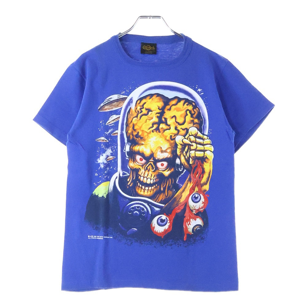 VINTAGE(ヴィンテージ) 90S MARS ATTACKS マーズアタック ティム・バートン ムービープリント 半袖Tシャツ ブルー